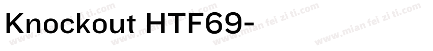 Knockout HTF69字体转换